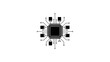 © Ahmat - Central Processing Unit Microchip Icon Vector Illustration.