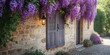 © The 2R Artificiality - Village of Provence featuring vibrant purple wisteria vine, urban greenery and seasonal change