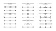 © Creativedesign29 - Collection of 21 decorative line dividers and ornaments on a white background flourish border