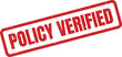 © Mahmud - Grungy red rectangle stamp displaying Policy Verified text, confirming accuracy and authentication of guidelines