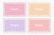 © mimico - ストライプのカード