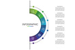 © WD 99 - Business visualization infographic circle design template with 6 options, steps or processes. Business presentation.