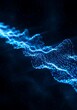 © Alin - Abstract Blue Light Stream - Digital Data Flowing in the Dark.