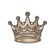 © Varel - Elegant Golden Crown with Intricate Details and Royal Symbolism.