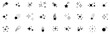 © MD - Star twinkle glitter spark outline shine icon set. Star shine glow, spark glitter, sparkle light black and white vector art and illustration.