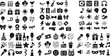 © MdSakibul - Collection of celebration and music icons Vector