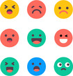 © Sorcend - Collection of Colorful Flat Emotion Emojis