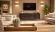 © Fajrul - Cozy living room with cactus on tray in foreground