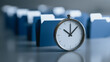 © CreativeIMGIdeas - A conceptual image of time management, the clock takes center stage in front of a blur of documents to symbolize deadline or upcoming important tasks.