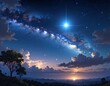 © Cb - Animated vista of celestial wonder, star-filled skies, and serene landscapes