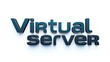 © DavoeAnimation - Professional 3D rendering of 'Virtual Server' text, ideal for tech and IT concepts