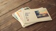 © Nasyatul - A stack of vintage postcards with a quote about memories