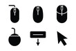 © Sadek - Computer mouse and navigation cursor black icon collection