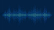 © natrot - Waves of the equalizer. Audio wave talking. Voice speaking music sound line levels. Podcasting