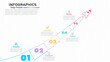 © Anuchit - Rocket launch infographic with 5 steps for business growth and startup success process.