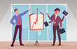 © ONYXprj - Managers. business multitasking and successful process. conceptual cartoon background