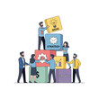 © Malika - Collaborative teamwork focused on innovation and strategic planning with diverse professionals
