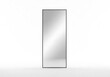 © graphicmount - A minimalist rectangular full-length mirror with a sleek black frame on a white background