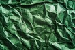 © mehaniq41 - Crumpled green paper creates intricate texture under dim lighting, showcasing varied shadows and folds. Subtle play of light enhances visual depth. Neural network AI generated