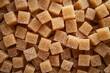 © mehaniq41 - Brown sugar cubes in soft lighting, close-up view. Textured surface, warm hues enhance inviting appearance. Neural network AI generated