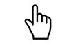 © Ziaul_Studio - Simple black and white illustration of a hand with the index finger pointing down