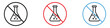 © MdNurul - Chemical free icon vector. prohibition of chemical symbol. vector illustration.