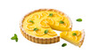 © Pambudi - Lemon tart, isolated on white or transparent background. PNG