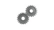 © Diana - Gears Interlocking on White Background