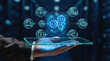 © The Shot Hub - Futuristic digital transformation and interconnected technology solutions for modern business innovation, emphasizing global data management and secure network operations