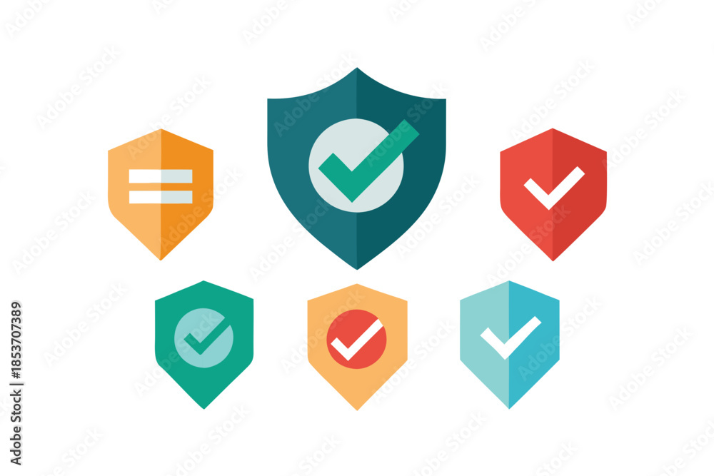 Collection of Modern Security Badges for Verified Admin Accounts ...