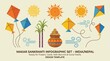 © ckybe - abstract makar sankranti indianepal infographic elements set for themed visual design projects ready for posters cards web banners and social media graphics