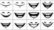 © Tukang - Cartoon mouths with happy and laughing expressions.