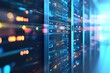 © TommyNa - High performance IT data center server racks with cloud computing infrastructure and AI driven data flow for enterprise networks, digital transformation, cybersecurity concepts