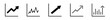 © Alejandro - Pack de iconos de crecimiento y rendimiento. Gráficas de crecimiento, métricas positivas, progreso empresarial, mejora continua, análisis de desempeño. Diseño vectorial lineal