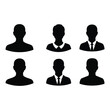 © MDMEHEDI - Simple black silhouettes of six people some wearing business attire