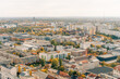 © IBRESTER - The drone aerial view of Leipzig, Germany. Leipzig is the largest city in the German federal state of Saxony