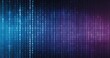 © SKIMP Art - a binary code background with a blue and purple gradient, a tech banner vector illustration, and a computer data concept Generative AI
