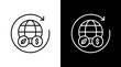 © Zaiva Maysha - Circular Economy Outline White Icon Set Design
