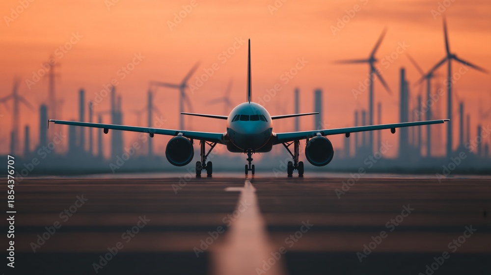 Sustainable aviation fuel production facility with renewable energy ...