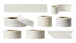 © Nusrat - Various rolls of white medical tape on white background