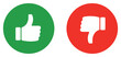 © vectomix - like dislike thumbs icon set