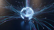 © Achmad - Glowing digital globe with vibrant connections and data streams