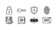 © Nur - Various security icons representing protection methods