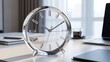 © rahmotullah - Modern desk clock in office setting
