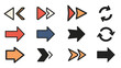© MuhammadAbdulJalil01 - Set of Various Arrow Icons for Navigation and Direction Symbols