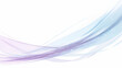 © Wasabi - Elegant blue and purple wave lines on white
