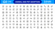 © MDSalim - Animal And Pet Adoption Essentials – Professional Line Icon Set Featuring Minimal, Editable, Vector Illustrations for Modern Design and Marketing Needs