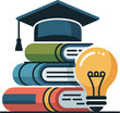 © Rajucb - book icon set education study reading learning language skill sign symbol line pictogram vector illustration design flat graphic design education, success, academic subjects and more