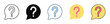 © nuricon - Question Icon Set Multiple Style Collection