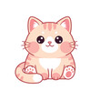 © Creative_art - Cute Kawaii Orange Tabby Cat Illustration.